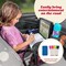 Kids Travel Tray for Toddler & Kids Car Seat, Lap Tray for Aeroplane, Kids Travel Desk Essential Accessories and Table Tray for Road Trip Activities (Purple Unicorns)